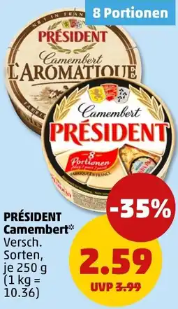 PENNY PRÉSIDENT Camembert Angebot