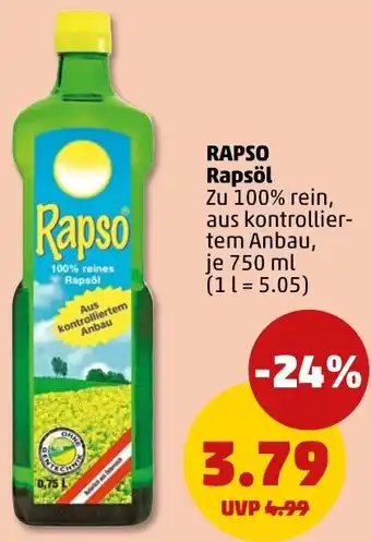 PENNY RAPSO Rapsöl Angebot