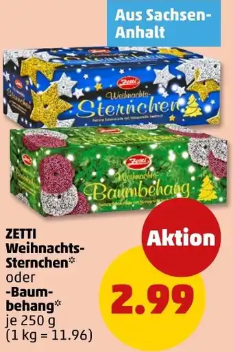 PENNY ZETTI Weihnachts Sternchen oder Baumbehang Angebot