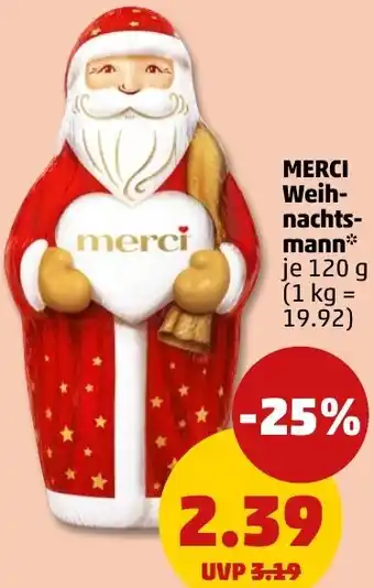 PENNY MERCI Weihnachtsmann Angebot