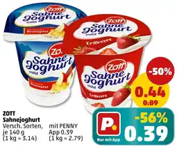 PENNY ZOTT Sahnejoghurt Angebot