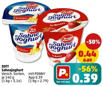PENNY ZOTT Sahnejoghurt Angebot