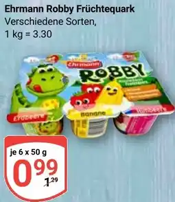 Globus Ehrmann Robby Früchtequark Angebot