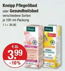 V Markt Kneipp Pflegeölbad oder Gesundheitsbad Angebot