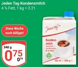Globus Jeden Tag Kondensmilch Angebot