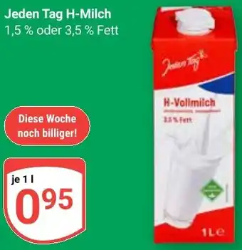 Globus Jeden Tag H-Milch Angebot