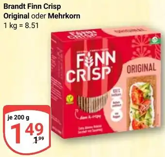 Globus Brandt Finn Crisp Original oder Mehrkorn Angebot