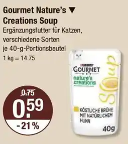 V Markt Gourmet Nature's Creations Soup Angebot