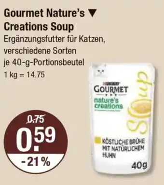 V Markt Gourmet Nature's Creations Soup Angebot