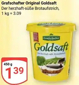 Globus Grafschafter Original Goldsaft Angebot