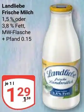 Globus Landliebe Frische Milch Angebot