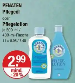 V Markt PENATEN Pflegeöl oder Pflegelotion Angebot