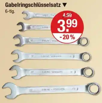 V Markt Gabelringschlüsselsatz 6-tlg. Angebot