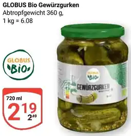 Globus GLOBUS Bio Gewürzgurken Angebot
