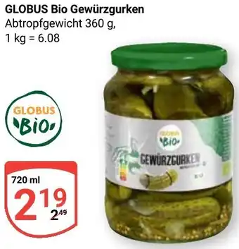 Globus GLOBUS Bio Gewürzgurken Angebot