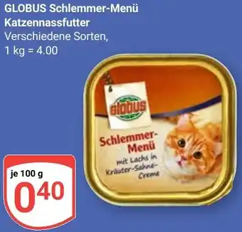 Globus GLOBUS Schlemmer-Menü Katzennassfutter Angebot