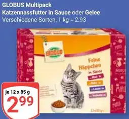Globus GLOBUS Multipack Katzennassfutter in Sauce oder Gelee Angebot