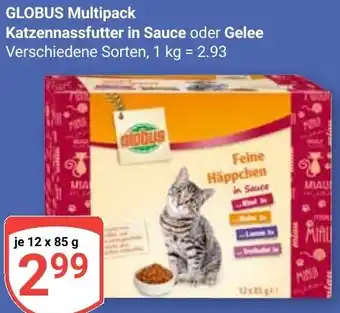 Globus GLOBUS Multipack Katzennassfutter in Sauce oder Gelee Angebot