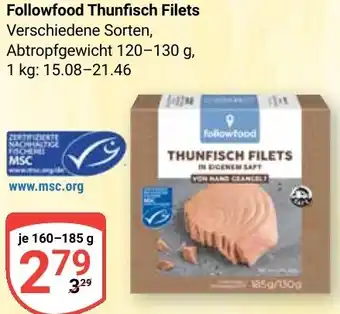 Globus Followfood Thunfisch Filets Angebot