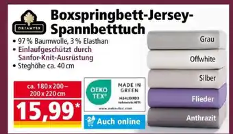 Norma Boxspringbett-Jersey- Spannbetttuch Angebot