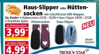 Norma Haus-Slipper oder Hüttensocken Angebot