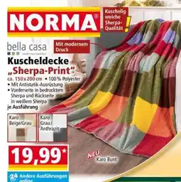 Norma Kuscheldecke „Sherpa-Print“ Angebot