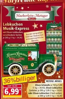 Norma Lebkuchen Musik-Express Angebot
