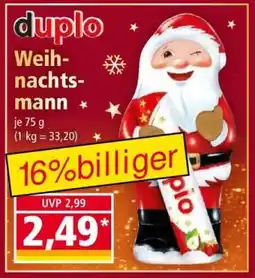 Norma Duplo Weihnachtsmann Angebot