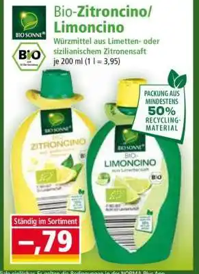 Norma Bio-Zitroncino/Limoncino Angebot