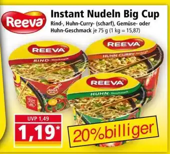 Norma Instant Nudeln Big Cup Angebot