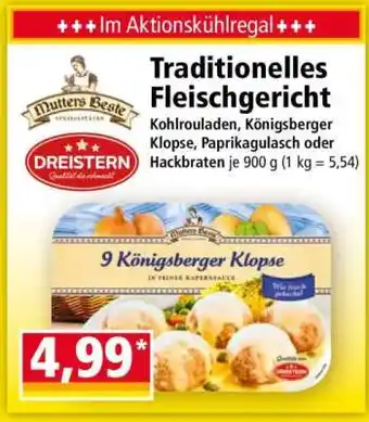 Norma Traditionelles Fleischgericht Angebot