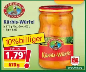 Norma Kürbis-Würfel Angebot