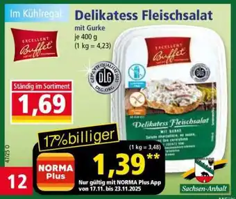 Norma Delikatess Fleischsalat Angebot