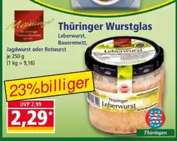 Norma Thüringer Wurstglas Angebot
