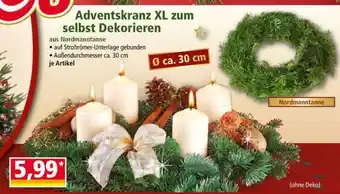 Norma Adventskranz XL zum selbst Dekorieren Angebot