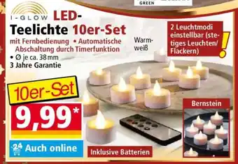 Norma LED-Teelichte 10er-Set Angebot