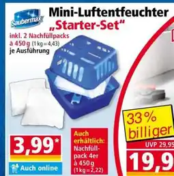 Norma Mini-Luftentfeuchter „Starter-Set“ Angebot