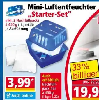Norma Mini-Luftentfeuchter „Starter-Set“ Angebot
