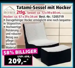 Norma Tatami-Sessel mit Hocker Angebot