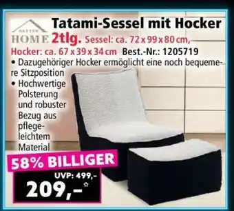 Norma Tatami-Sessel mit Hocker Angebot