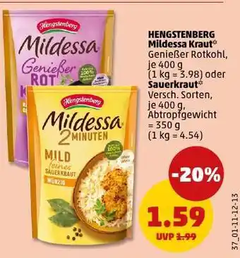 PENNY HENGSTENBERG Mildessa Kraut Angebot