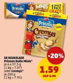 PENNY DE BEUKELEAR Prinzen Rolle Minis Angebot