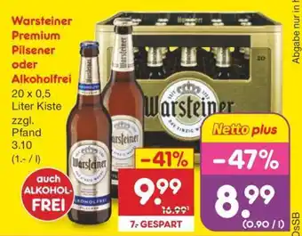 Netto Marken-Discount Warsteiner Premium Pilsener oder Alkoholfrei Angebot