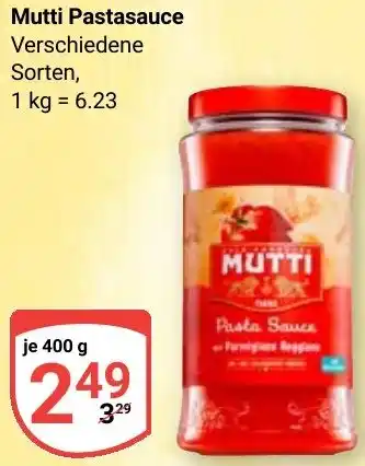 Globus Mutti Pastasauce Angebot