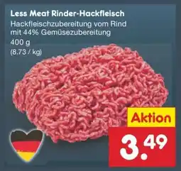 Netto Marken-Discount Less Meat Rinder-Hackfleisch Angebot
