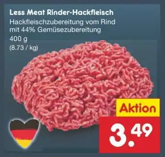 Netto Marken-Discount Less Meat Rinder-Hackfleisch Angebot