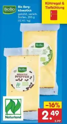 Netto Marken-Discount Bio Bergkäse Stück Angebot