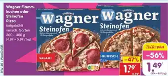 Netto Marken-Discount Wagner Flammkuchen oder Steinofen Pizza Angebot