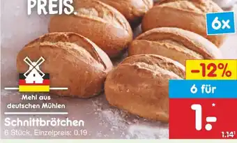 Netto Marken-Discount Schnittbrötchen Angebot