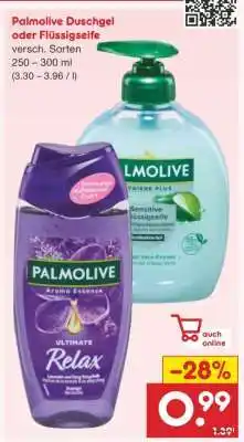 Netto Marken-Discount Palmolive Duschgel oder Flüssigseife Angebot